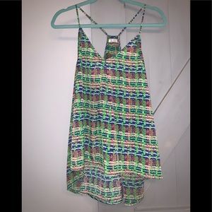 Vibrant tank top blouse